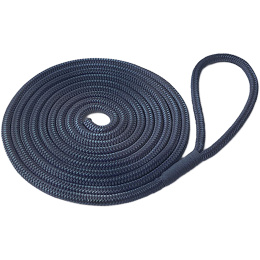 Трос швартовый 12мм*6м 16-прядный синий с огоном 30см Петроканат (115016Р)